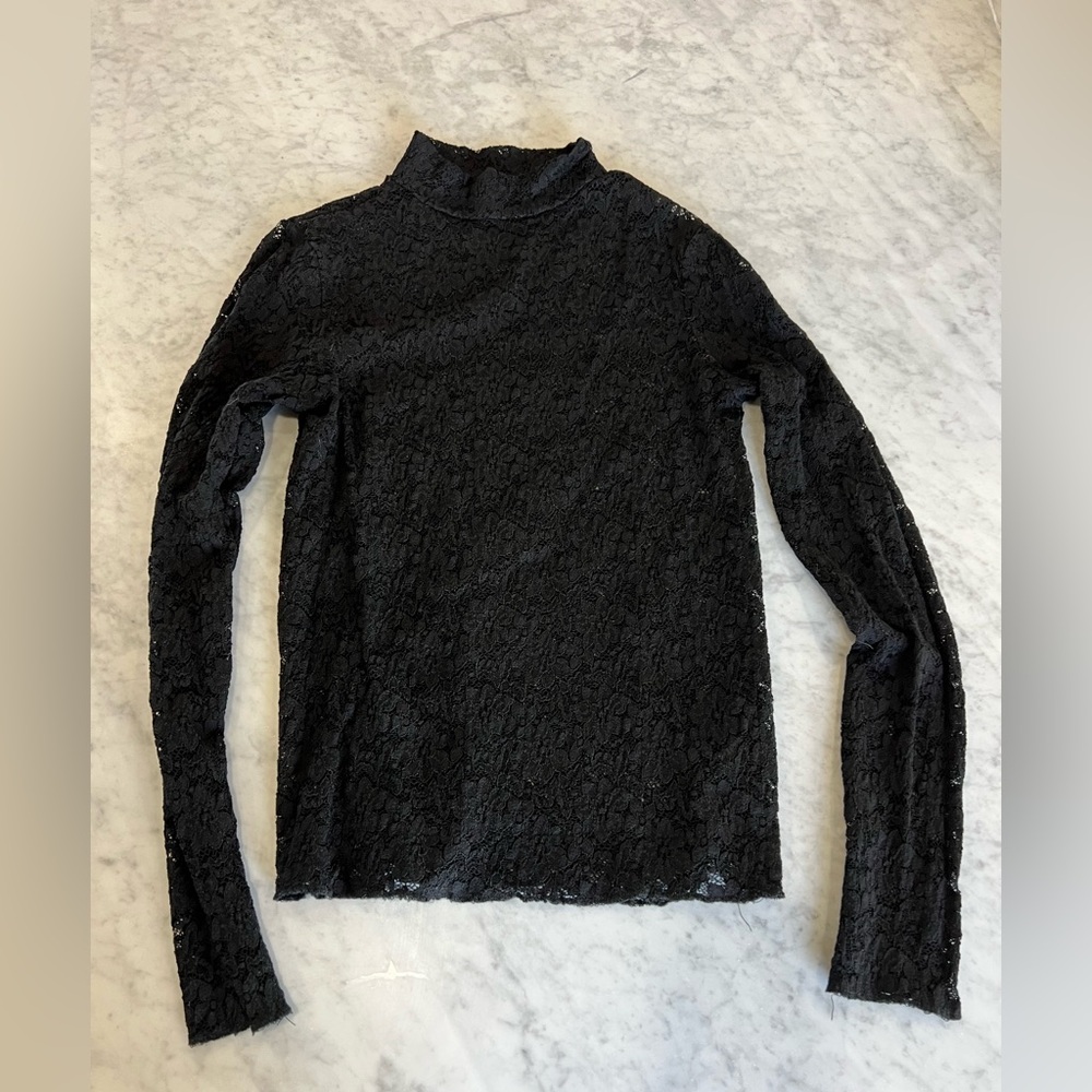 Elegant Black Lace Women's Top BY BKE BLACK